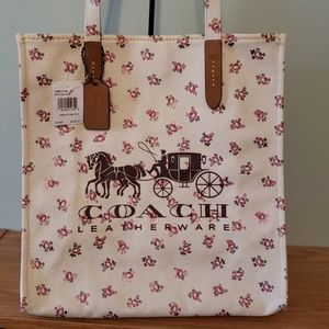 NWT Coach Canvas Tote